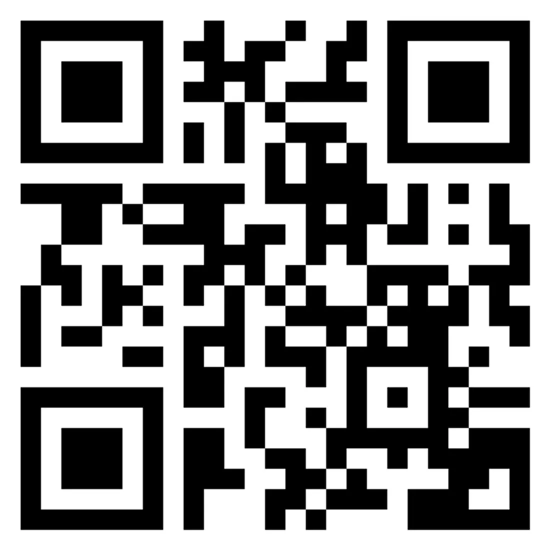 The QR code QRStuff's free anonymous flow produced on August 18, 2026, which decodes to a qrs.ly redirect URL rather than the destination we typed in